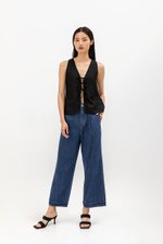 DWYN REVERSIBLE RIBBON TIE TOP