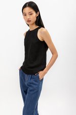 DWYN REVERSIBLE RIBBON TIE TOP