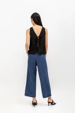 DWYN REVERSIBLE RIBBON TIE TOP