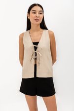 DWYN REVERSIBLE RIBBON TIE TOP