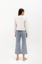 ISEUL RAW HEM TWEED BLAZER