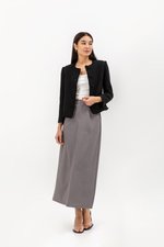 ISEUL RAW HEM TWEED BLAZER