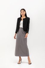 ISEUL RAW HEM TWEED BLAZER