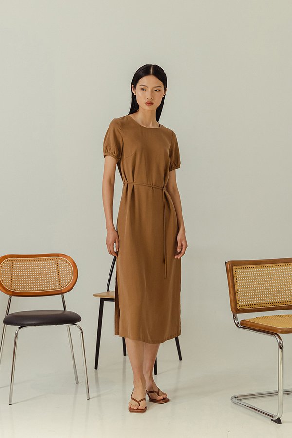 ELKE TENCEL MIDI DRESS
