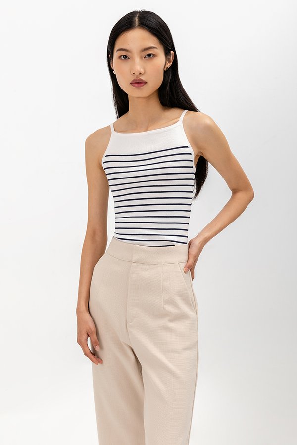 CARLOTTA STRIPED KNIT TOP