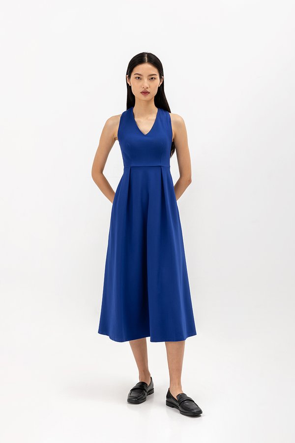 KISHA CROSSBACK JERSEY DRESS