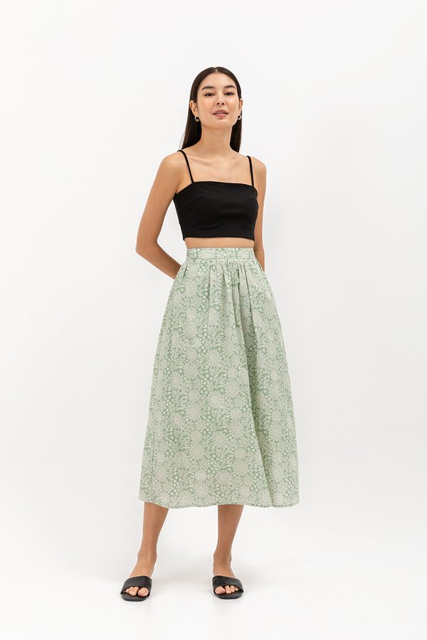 SYLVANI PRINTED FLARE SKIRT