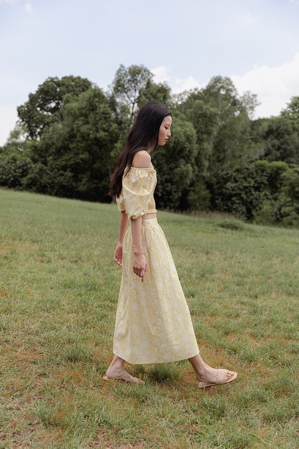 SYLVANI PRINTED FLARE SKIRT