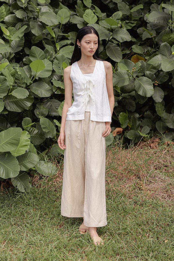 DWYN REVERSIBLE RIBBON TIE TOP