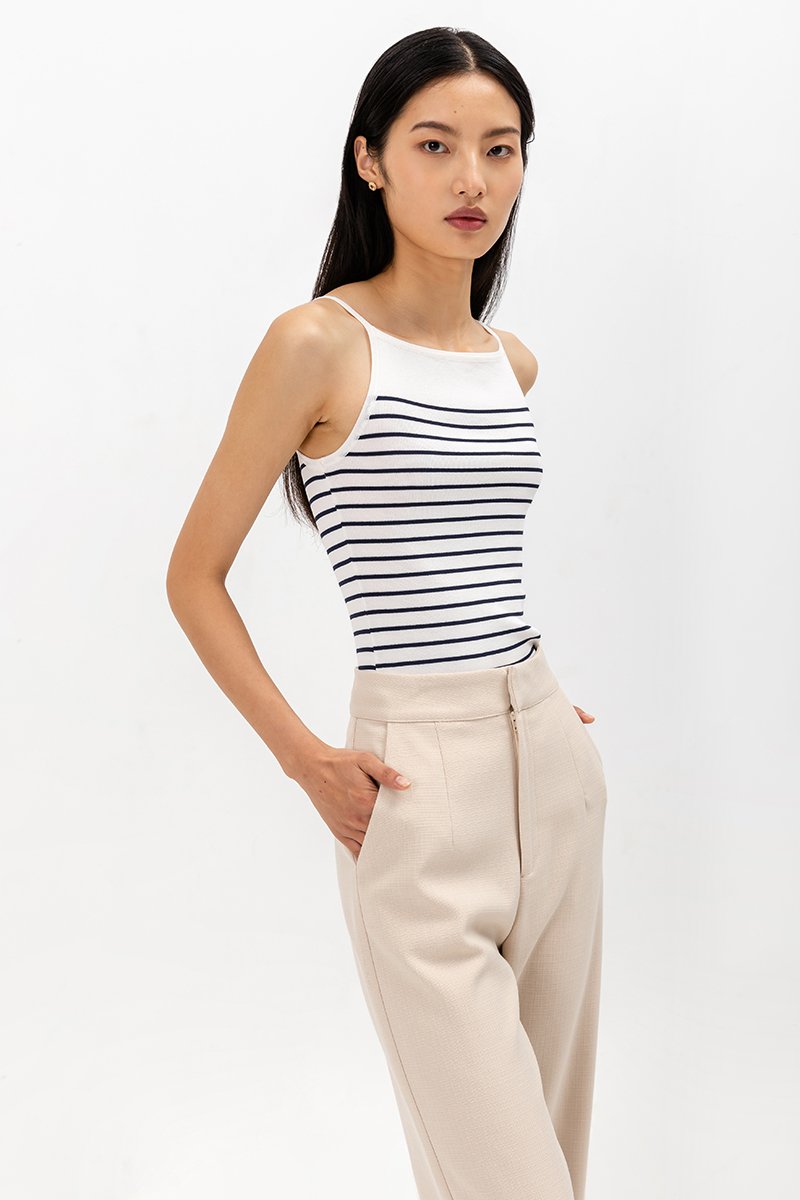 CARLOTTA STRIPED KNIT TOP