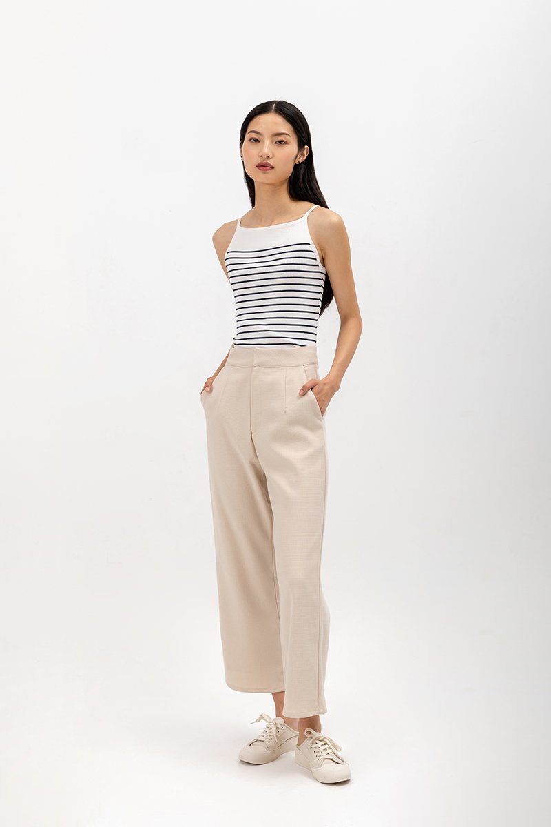 CARLOTTA STRIPED KNIT TOP