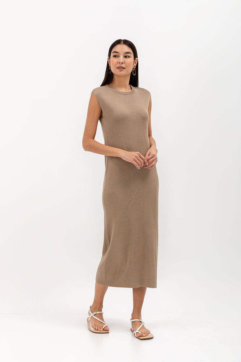 HAROLIN BACK KEYHOLE KNIT DRESS