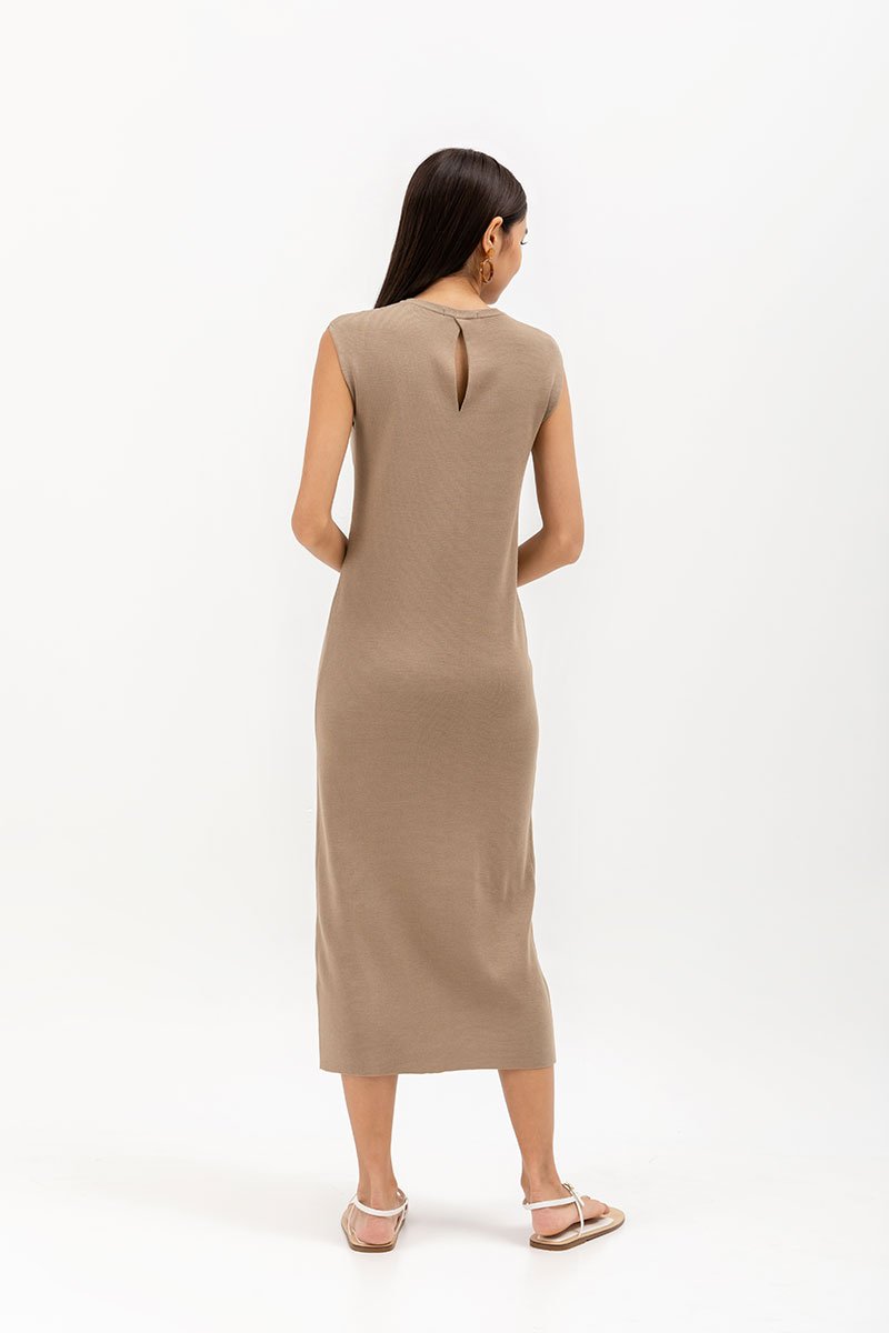 HAROLIN BACK KEYHOLE KNIT DRESS