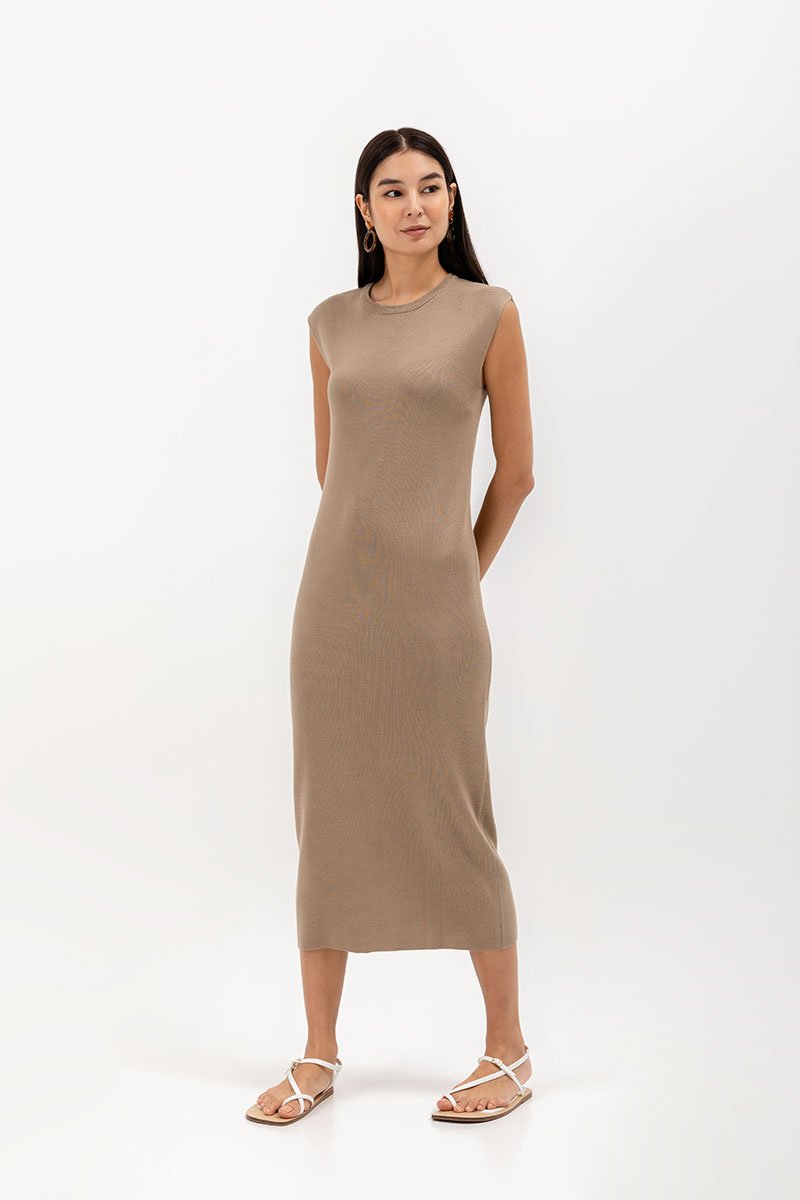 HAROLIN BACK KEYHOLE KNIT DRESS