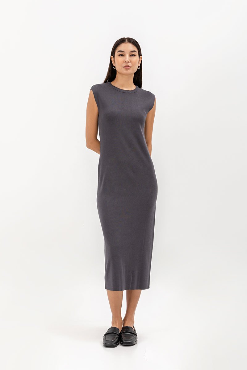 HAROLIN BACK KEYHOLE KNIT DRESS