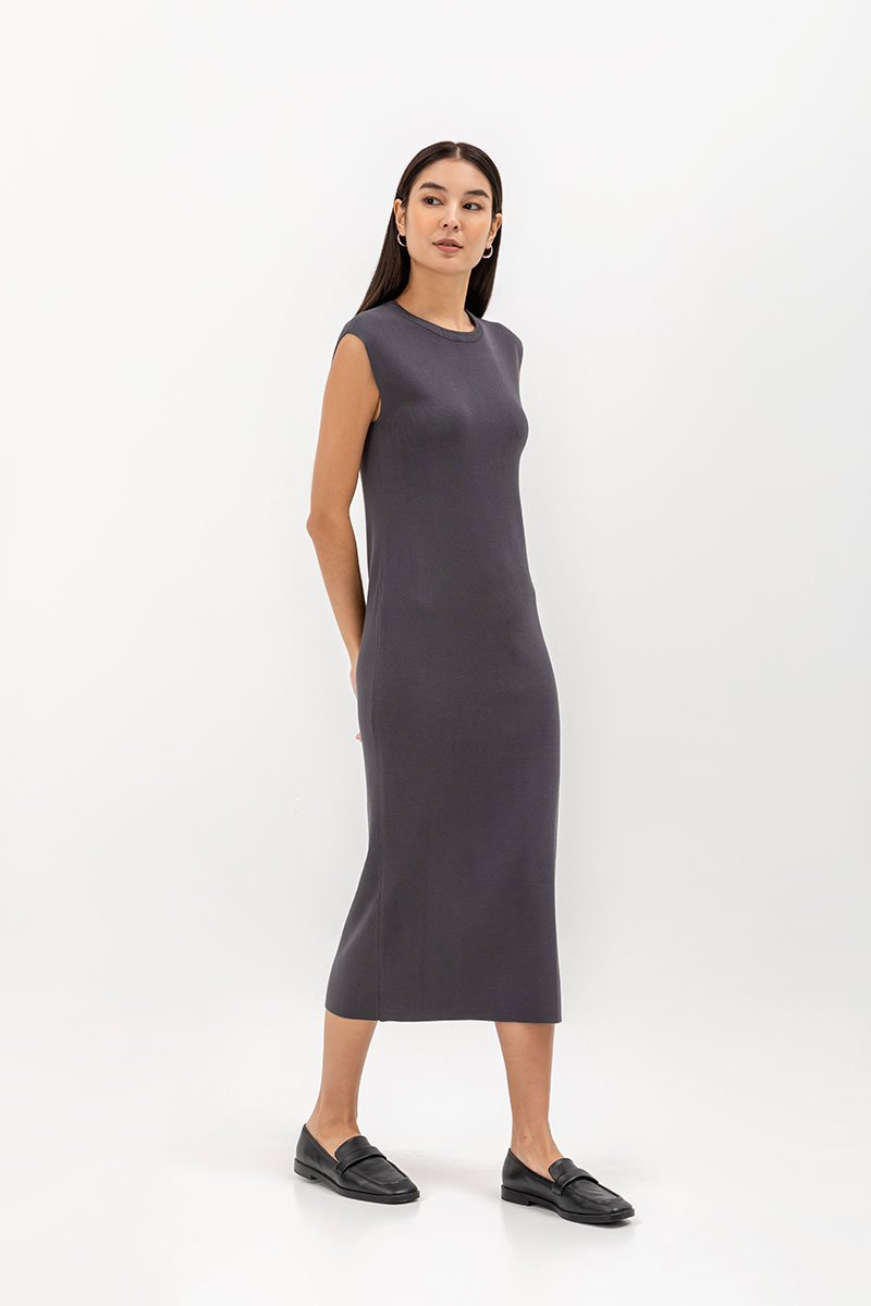 HAROLIN BACK KEYHOLE KNIT DRESS
