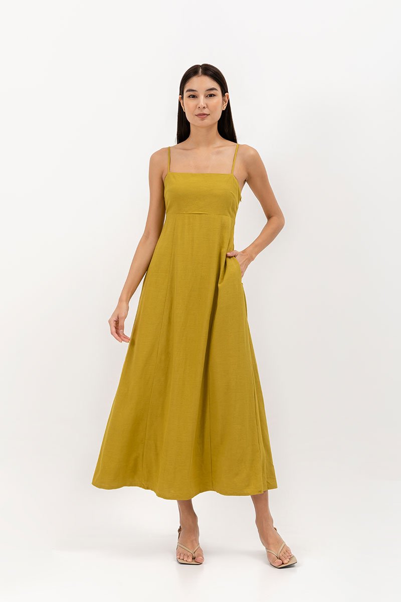 AMBRE LINEN MAXI DRESS