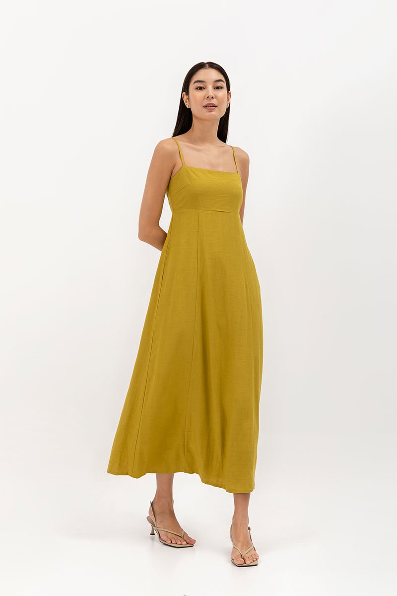 AMBRE LINEN MAXI DRESS