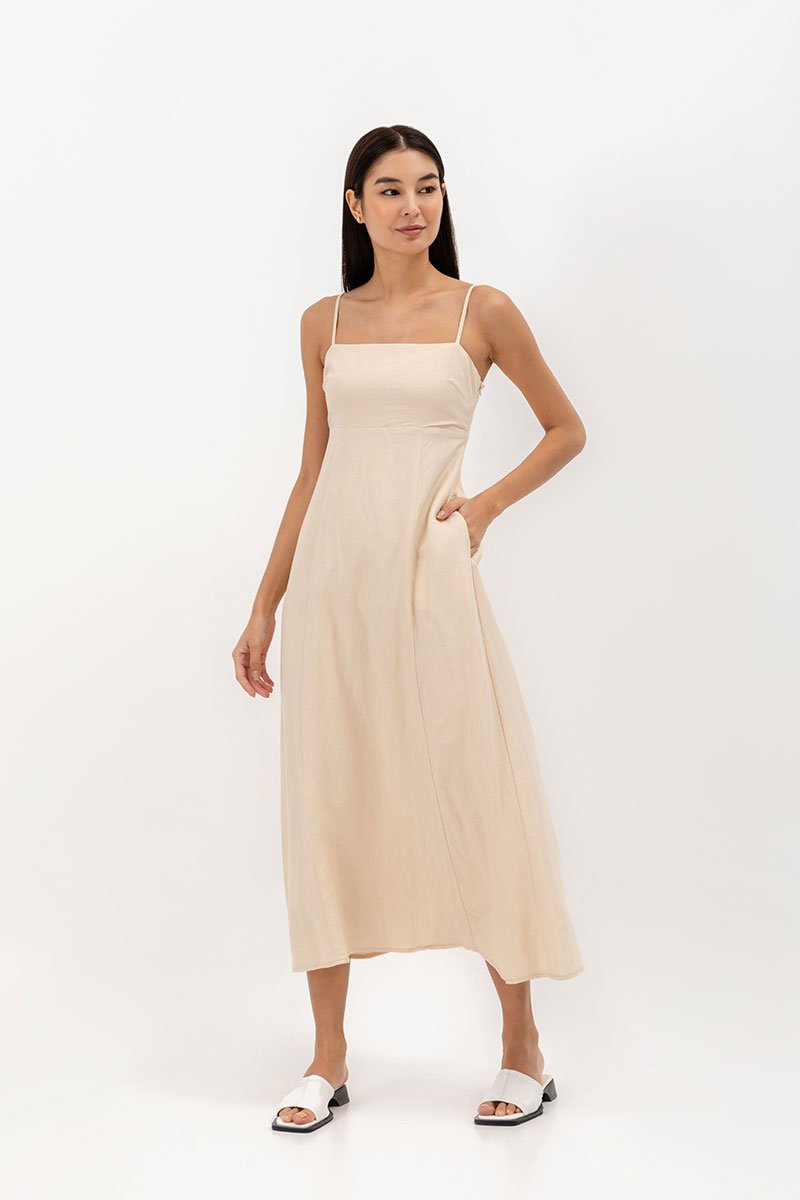 AMBRE LINEN MAXI DRESS