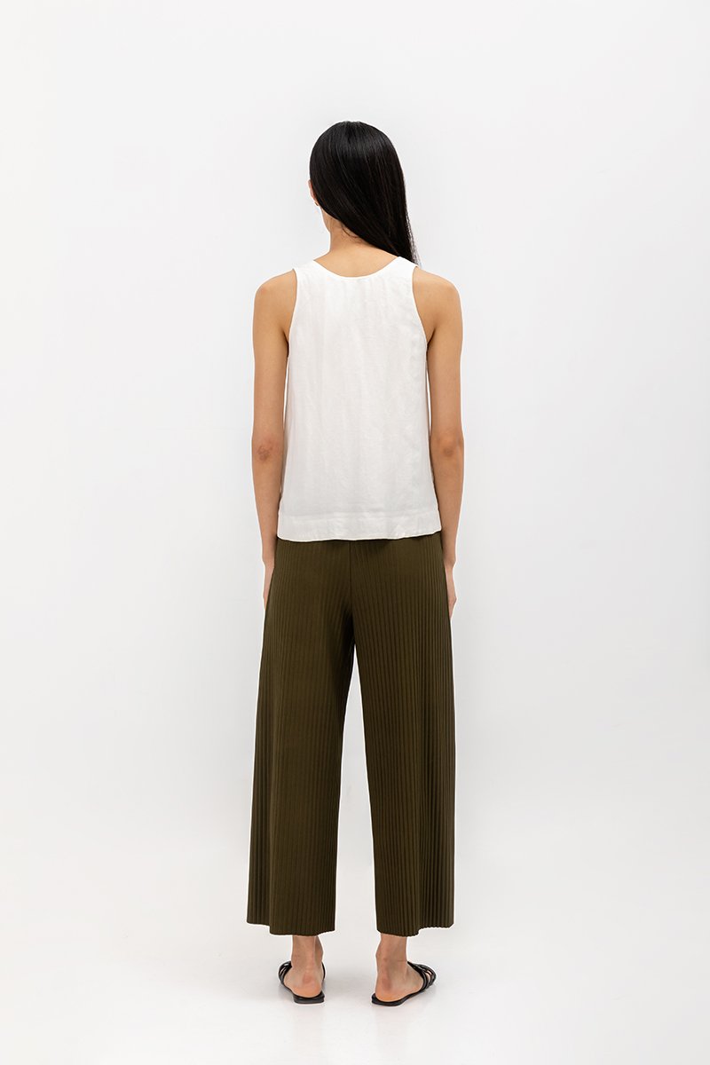 DWYN REVERSIBLE RIBBON TIE TOP