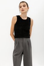 MAURICE FURRY KNIT TOP