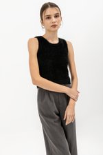 MAURICE FURRY KNIT TOP