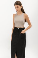 KOSHER POCKET MIDI SKIRT