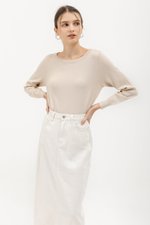 MALIKA DENIM MIDI SKIRT MALIKA DENIM MIDI SKIRT