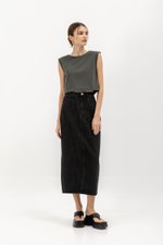 MALIKA DENIM MIDI SKIRT MALIKA DENIM MIDI SKIRT