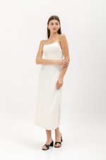 KACEY BACK TIE PADDED MAXI DRESS