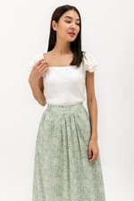 THYLIN RUFFLE SLEEVE TOP