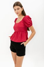 ANAHI BABYDOLL PUFF SLEEVE TOP ANAHI BABYDOLL PUFF SLEEVE TOP