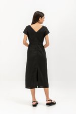 JASIE V NECK LINEN DRESS