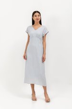 JASIE V NECK LINEN DRESS