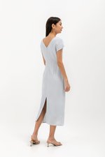 JASIE V NECK LINEN DRESS