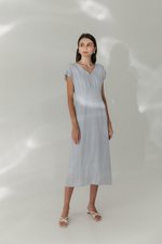 JASIE V NECK LINEN DRESS