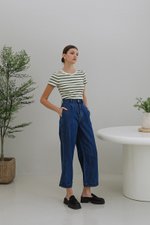 CACHEREL STRIPE RIBBED TOP