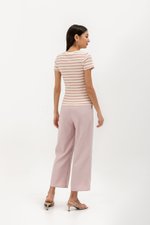 CACHEREL STRIPE RIBBED TOP