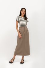 CACHEREL STRIPE RIBBED TOP