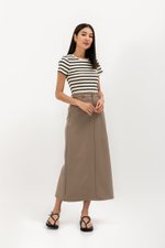 CACHEREL STRIPE RIBBED TOP