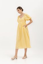 VIRANDA EMBROIDERED MIDI DRESS
