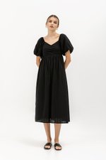 VIRANDA EMBROIDERED MIDI DRESS