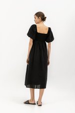 VIRANDA EMBROIDERED MIDI DRESS
