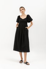 VIRANDA EMBROIDERED MIDI DRESS