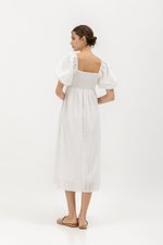 VIRANDA EMBROIDERED MIDI DRESS