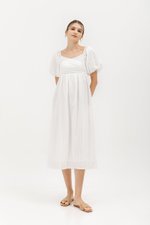 VIRANDA EMBROIDERED MIDI DRESS