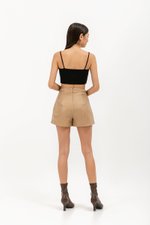 MICAH LEATHER SHORTS