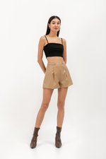 MICAH LEATHER SHORTS