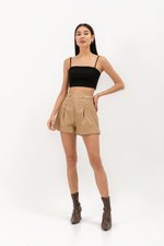 MICAH LEATHER SHORTS