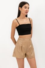 MICAH LEATHER SHORTS